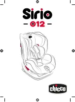 Предварительный просмотр 1 страницы Chicco Sirio 012 Instructions For Use Manual