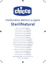 Chicco SterilNatural Instruction Manual предпросмотр