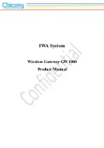 Chicony GW1000 Product Manual preview