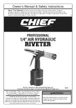 Preview for 1 page of CHIEF 64518 Owner'S Manual & Safety Instructions