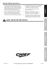 Предварительный просмотр 5 страницы CHIEF 64518 Owner'S Manual & Safety Instructions