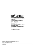 Preview for 4 page of CHIEF 672000 User Manual