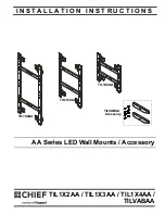 CHIEF AA Series Installation Instructions Manual preview