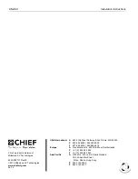 Preview for 8 page of CHIEF AN2CA1 Installation Instructions Manual