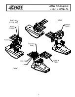 Preview for 4 page of CHIEF BMW X3 Adapters User Manual