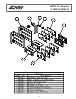 Preview for 6 page of CHIEF BMW X3 Adapters User Manual