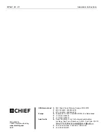 Preview for 8 page of CHIEF C1 Installation Instructions Manual