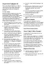 Preview for 2 page of CHIEF CFET40WE Operating Instructions