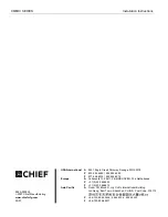 Предварительный просмотр 10 страницы CHIEF CM6DV SERIES Installation Instructions Manual