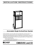 CHIEF CM6SV65 Installation Instructions Manual preview