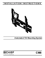 Preview for 1 page of CHIEF CM8 Installation Instructions Manual