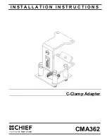 CHIEF CMA362 Installation Instructions Manual preview