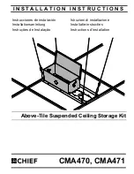 Preview for 1 page of CHIEF CMA470 Installation Instructions Manual