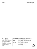 Preview for 8 page of CHIEF CMA473 Installation Instructions Manual