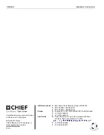 Preview for 8 page of CHIEF CMA480 Instructions Manual