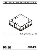 Preview for 1 page of CHIEF CMS490 Installation Instructions Manual