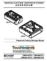 Preview for 1 page of CHIEF CMS491CP2 Installation Instructions Addendum