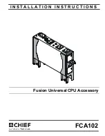 Preview for 1 page of CHIEF FCA102 Installation Instructions Manual