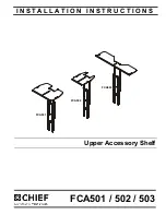 CHIEF FCA501 Installation Instructions Manual предпросмотр