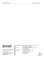 Предварительный просмотр 8 страницы CHIEF FCA501 Installation Instructions Manual