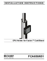 Preview for 1 page of CHIEF FCA650 Installation Instructions Manual