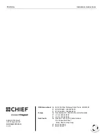 Preview for 8 page of CHIEF FCASCA Installation Instructions Manual