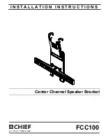 CHIEF FCC100 Installation Instructions Manual preview