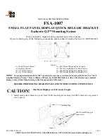 Preview for 1 page of CHIEF FSA-1007 Installation Instructions