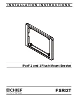 Preview for 1 page of CHIEF FSRI2T Installation Instructions Manual