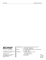 Preview for 8 page of CHIEF FTR Series Installation Instructions Manual