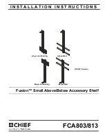 Preview for 1 page of CHIEF Fusion FCA803 Installation Instructions Manual