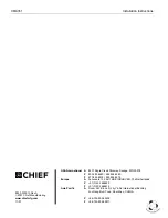 Preview for 8 page of CHIEF Heavy Duty Swivel Adapter CMA351 Installation Instructions Manual