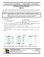 CHIEF Job Box CMA-160 Installation Instructions preview