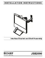 CHIEF JSB2090 Installation Instructions Manual предпросмотр