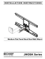 CHIEF JWDSK Installation Instructions Manual preview