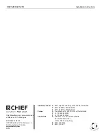 Preview for 8 page of CHIEF K0W1I2TB Installation Instructions Manual