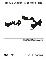 Preview for 1 page of CHIEF K1S100 Installation Instructions Manual