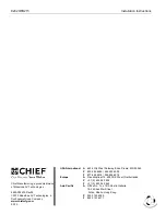 Preview for 8 page of CHIEF K2C2OFB215 Installation Instructions Manual