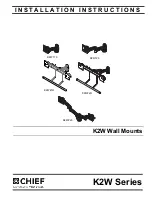 Preview for 1 page of CHIEF K2W Series Installation Instructions Manual