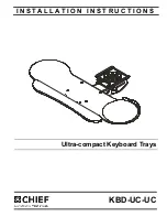 CHIEF KBD-UC-UC Installation Instructions Manual предпросмотр