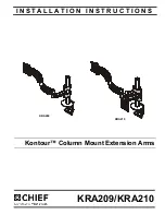 Preview for 1 page of CHIEF Kontour KRA209 Installation Instructions Manual