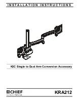 CHIEF KRA212 Installation Instructions Manual preview