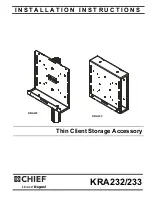 Preview for 1 page of CHIEF KRA232 Installation Instructions Manual