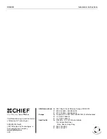 Preview for 4 page of CHIEF KRA300 Installation Instructions