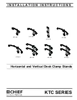 Preview for 1 page of CHIEF KTC Series Installation Instructions Manual