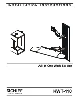 CHIEF KWT110 Installation Instructions Manual preview