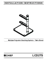 Preview for 1 page of CHIEF LCD2TS Installation Instructions Manual