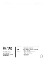 Preview for 16 page of CHIEF LCM2X1U Installation Instructions Manual