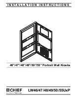 Preview for 1 page of CHIEF LW46UxP Installation Instructions Manual