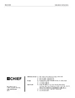 Предварительный просмотр 6 страницы CHIEF MAC1005 J Series Installation Instructions Manual